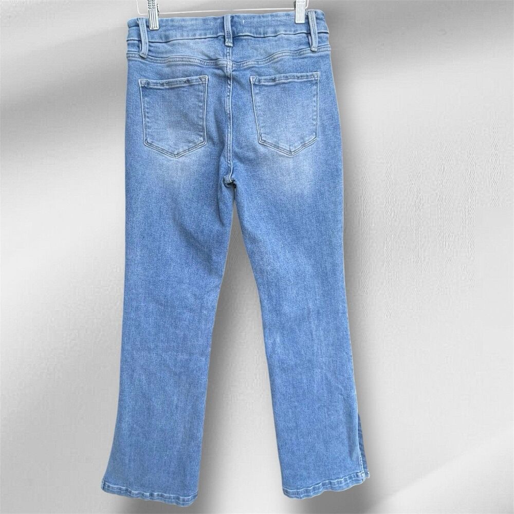 Lovervet By Vervet Flare Slit Hem Women’s Sz 9/29 HighRise Stretch Comfort Jeans - Picture 3 of 7